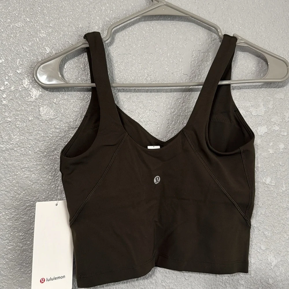 Lululemon Align Tank Top *light support A/B cup in dark olive size 4 - Picture 6 of 7